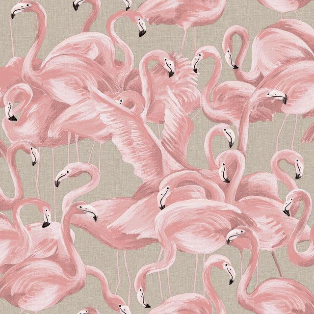 Tempaper Flamingo Fantasy Light Pink Peel and Stick Wallpaper, 28 sq. ft.