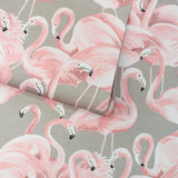DecoratorsBest Flamingo Fantasy Light Pink Peel and Stick Wallpaper, 28 sq. ft.