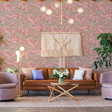 DecoratorsBest Flamingo Fantasy Light Pink Peel and Stick Wallpaper, 28 sq. ft.