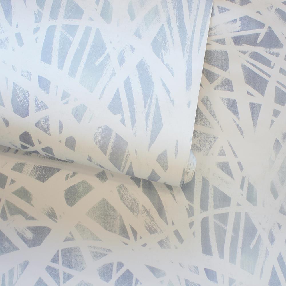 DecoratorsBest Dune Grass Light Blue Peel and Stick Wallpaper, 28 sq. ft.