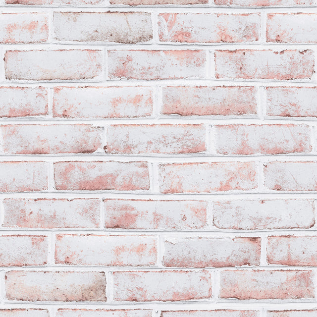 Tempaper Distressed Brick Whitewash Peel and Stick Wallpaper, 28 sq. ft.