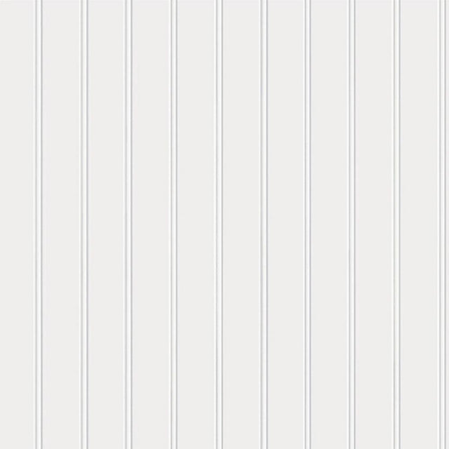 Tempaper Wood Panels Farmhouse White Peel and Stick Wallpaper, 28 sq. ft.