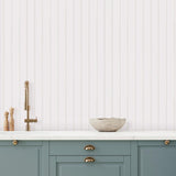 DecoratorsBest Wood Panels Farmhouse White Peel and Stick Wallpaper, 28 sq. ft.