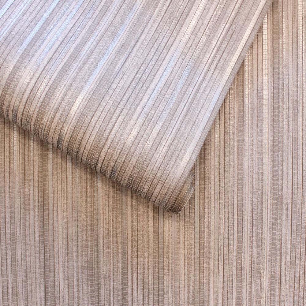 DecoratorsBest Textured Grasscloth Light Brown Peel and Stick Wallpaper, 28 sq. ft.