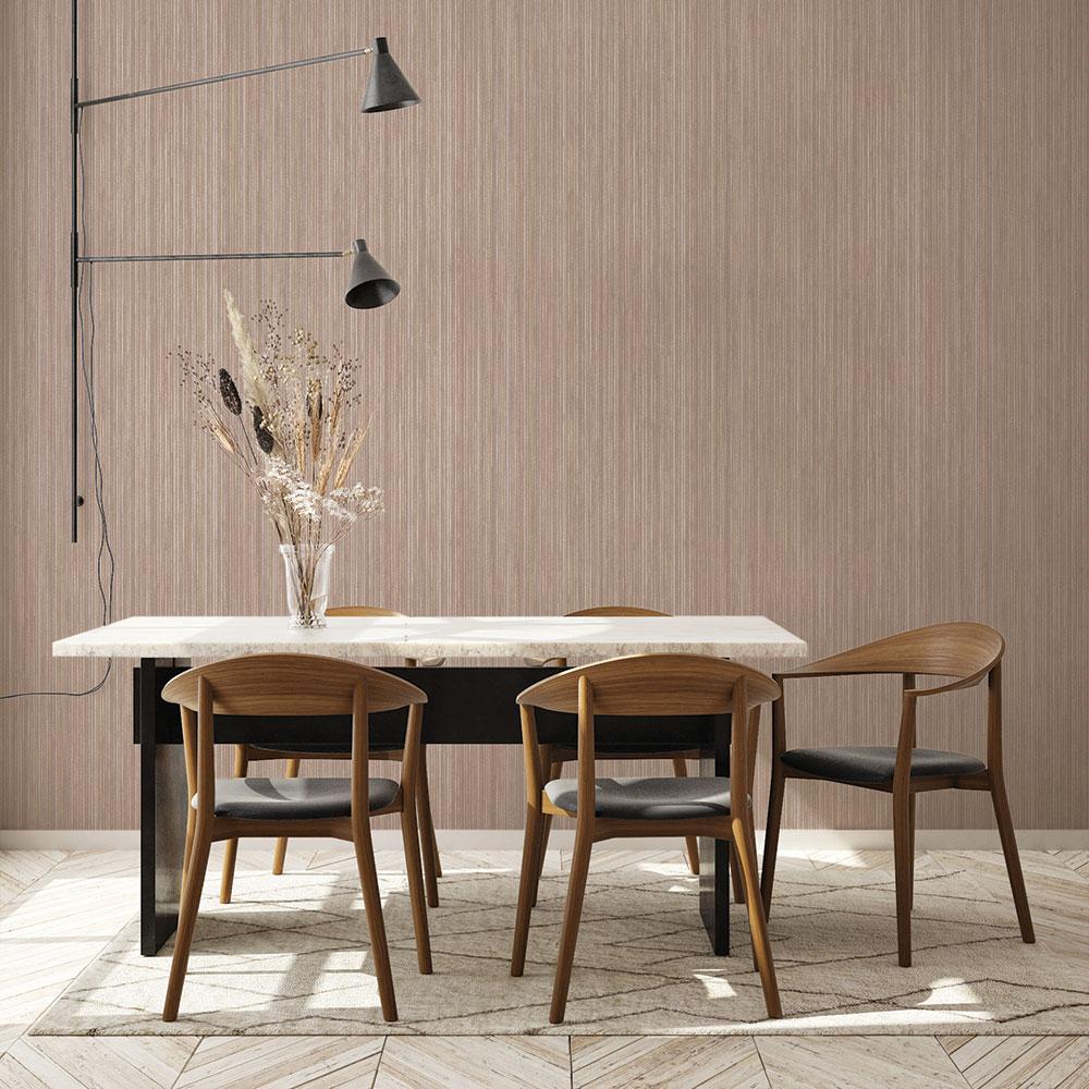 DecoratorsBest Textured Grasscloth Light Brown Peel and Stick Wallpaper, 28 sq. ft.