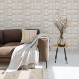 DecoratorsBest Quilt Neutral Peel and Stick Wallpaper, 28 sq. ft.