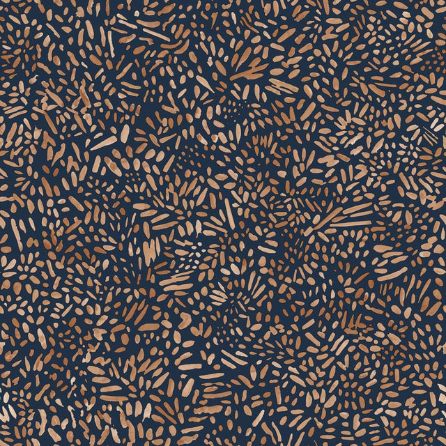 Tempaper Brushstrokes Tan and Blue Peel and Stick Wallpaper, 28 sq. ft.