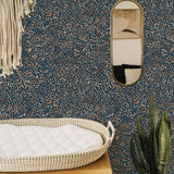 DecoratorsBest Brushstrokes Tan and Blue Peel and Stick Wallpaper, 28 sq. ft.