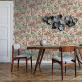 DecoratorsBest Desert Dreamscape Terracotta and Green Peel and Stick Wallpaper, 28 sq. ft.