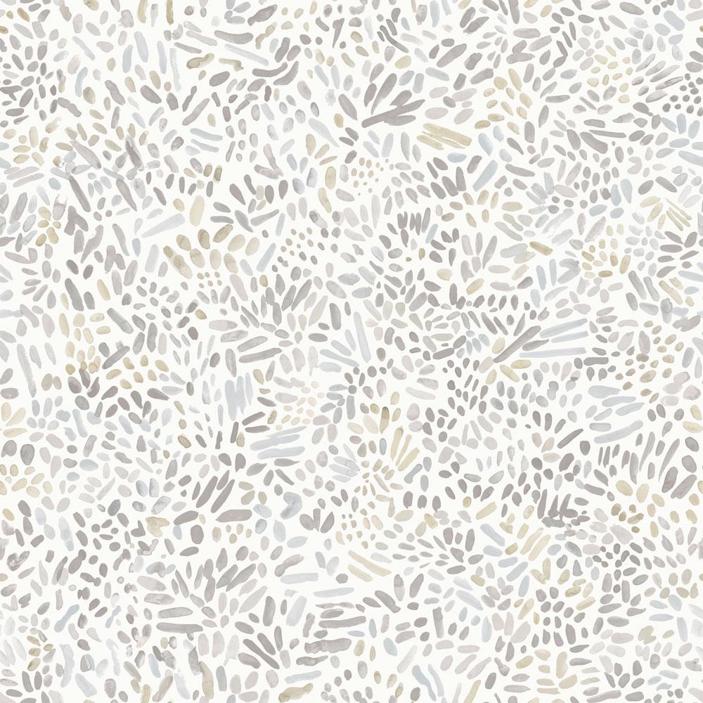 Tempaper Brushstrokes Grey Peel and Stick Wallpaper, 28 sq. ft.