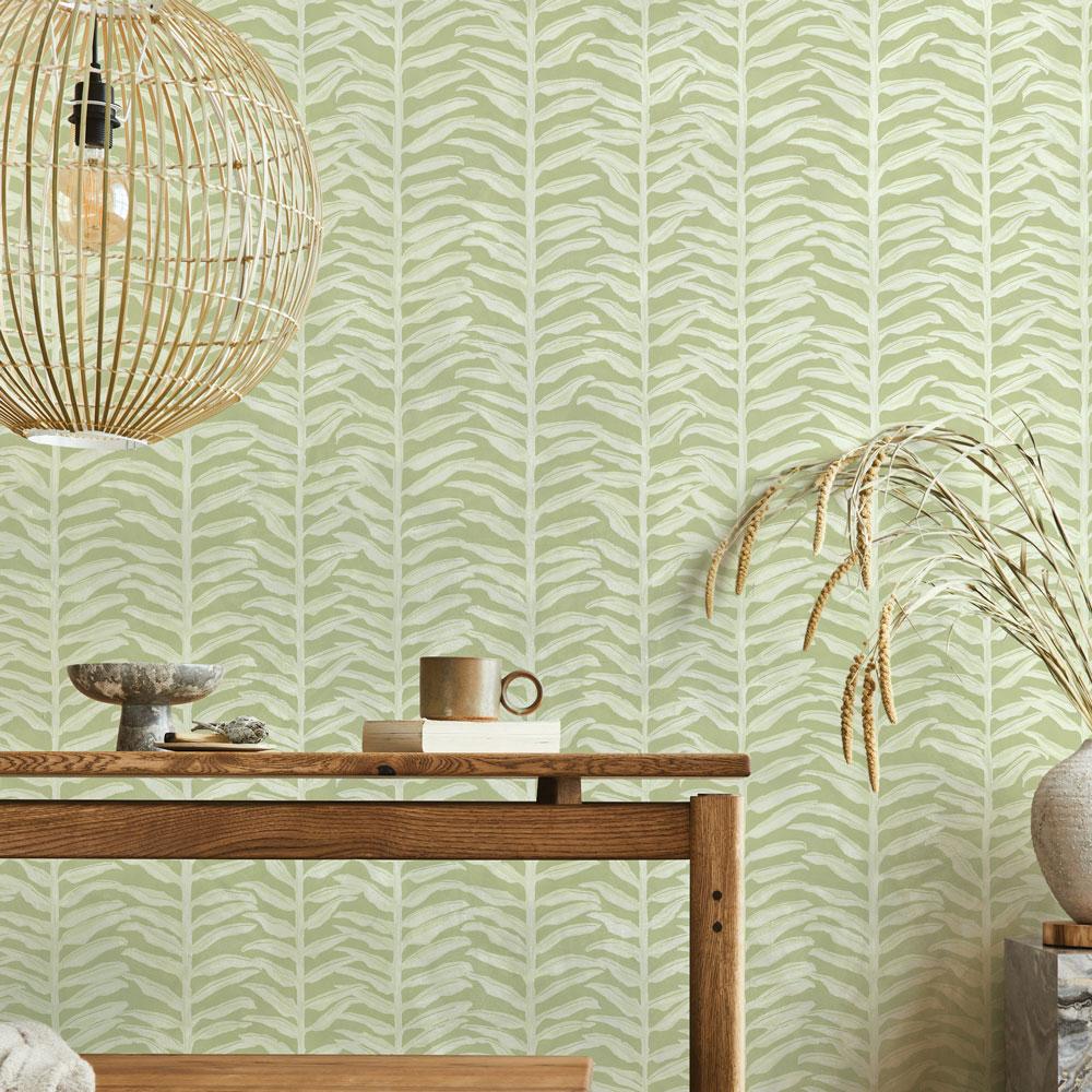 DecoratorsBest Painterly Vines Green Peel and Stick Wallpaper, 28 sq. ft.