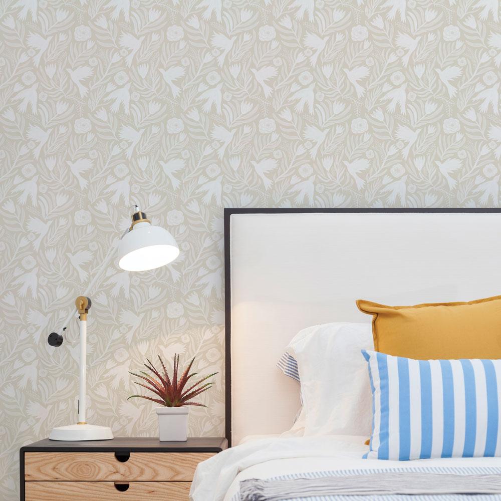 DecoratorsBest Dove Neutral Peel and Stick Wallpaper, 28 sq. ft.