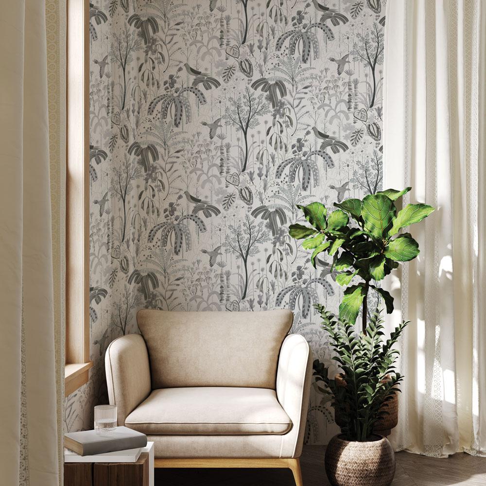 DecoratorsBest Weeping Willow Grey Peel and Stick Wallpaper, 28 sq. ft.