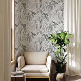 DecoratorsBest Weeping Willow Grey Peel and Stick Wallpaper, 28 sq. ft.
