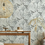 DecoratorsBest Weeping Willow Grey Peel and Stick Wallpaper, 28 sq. ft.