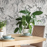DecoratorsBest Weeping Willow Grey Peel and Stick Wallpaper, 28 sq. ft.