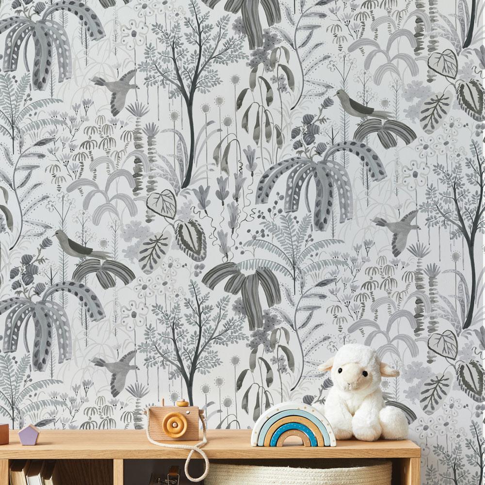 DecoratorsBest Weeping Willow Grey Peel and Stick Wallpaper, 28 sq. ft.