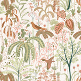 Tempaper Weeping Willow Terracotta and Sage Peel and Stick Wallpaper, 28 sq. ft.