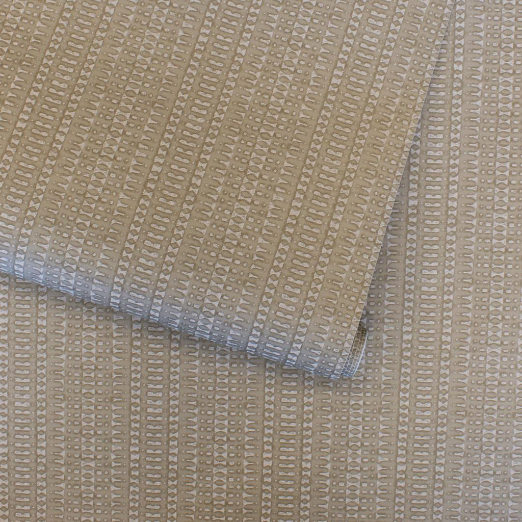 DecoratorsBest Stripe Tan Peel and Stick Wallpaper, 28 sq. ft.