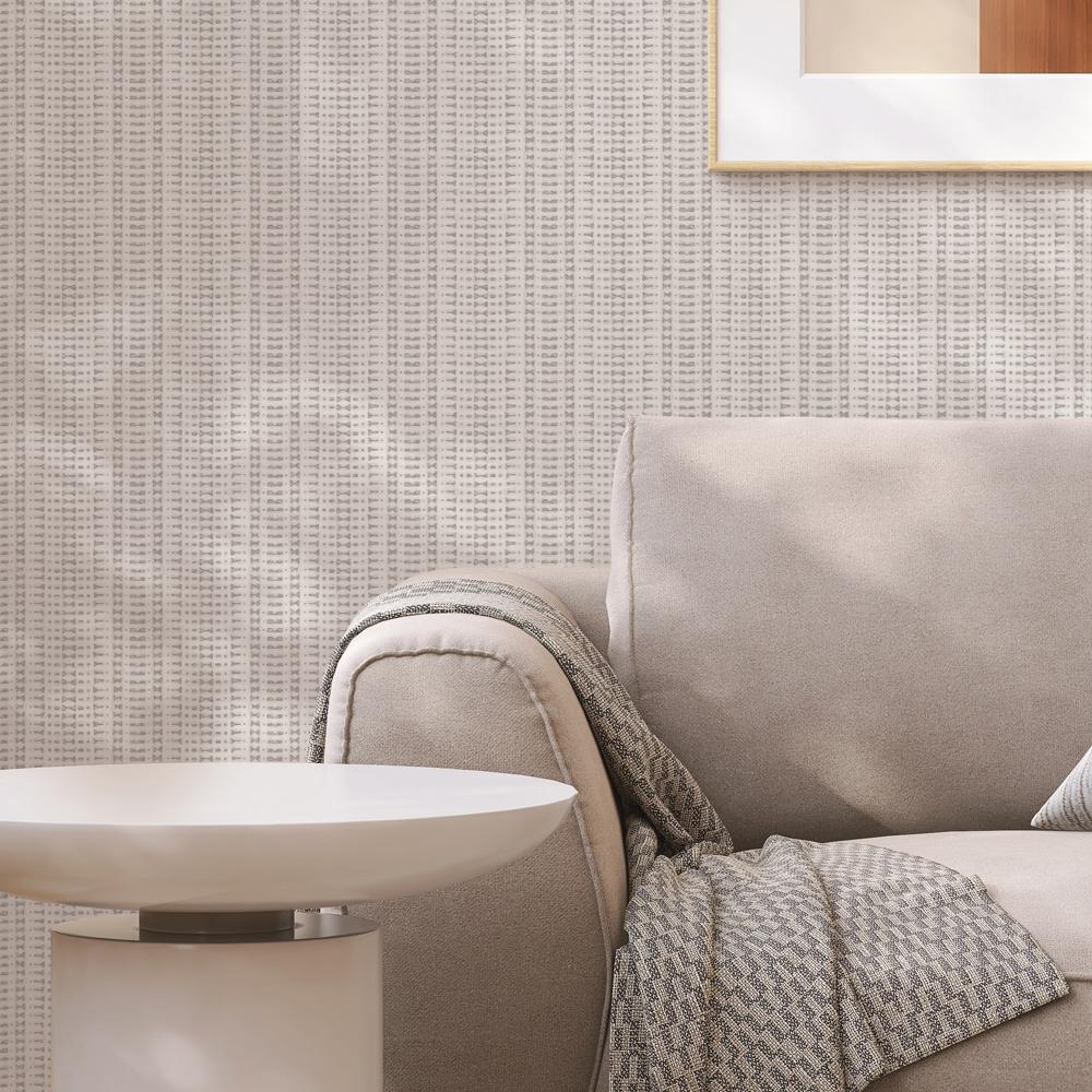 DecoratorsBest Stripe Grey Peel and Stick Wallpaper, 28 sq. ft.