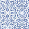 Decoratorsbest Peel And Stick Ornate Tile Blue Wallpaper