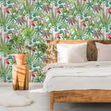 DecoratorsBest Tropical Medley Multi-Color Peel and Stick Wallpaper, 28 sq. ft.