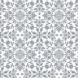 Tempaper Ornate Tile Grey Peel and Stick Wallpaper, 28 sq. ft.