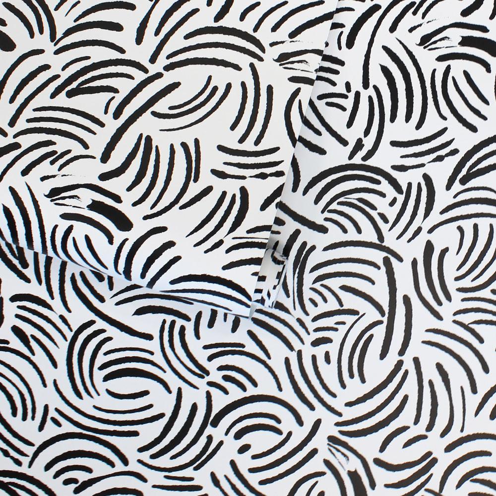 DecoratorsBest Abstract Marks Black Peel and Stick Wallpaper, 28 sq. ft.