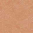 Tempaper Abstract Doodle Terracotta Peel and Stick Wallpaper, 28 sq. ft.