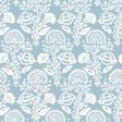 Tempaper Damask Bloom Blue Peel and Stick Wallpaper, 28 sq. ft.