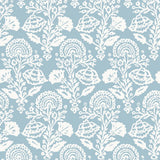 Tempaper Damask Bloom Blue Peel and Stick Wallpaper, 28 sq. ft.