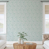 DecoratorsBest Damask Bloom Light Green Peel and Stick Wallpaper, 28 sq. ft.