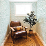 DecoratorsBest Damask Bloom Light Green Peel and Stick Wallpaper, 28 sq. ft.