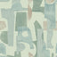 Tempaper Geo Collage Green and Tan Peel and Stick Wallpaper, 28 sq. ft.