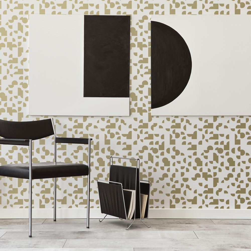 DecoratorsBest Metallic Mod Gold Peel and Stick Wallpaper, 28 sq. ft.