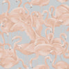 Decoratorsbest Peel And Stick Flamingo Fantasy Pink And Powder Blue Wallpaper