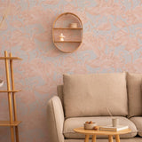 DecoratorsBest Flamingo Fantasy Pink and Powder Blue Peel and Stick Wallpaper, 28 sq. ft.
