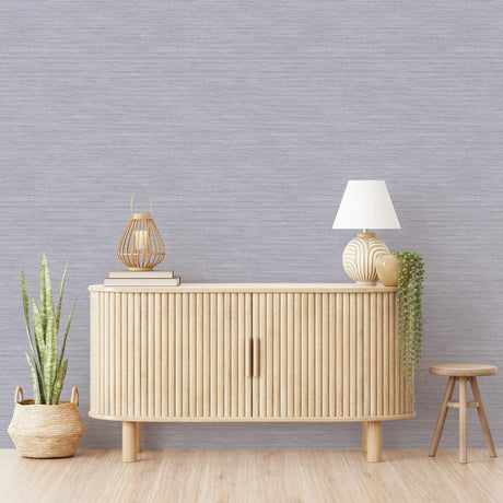 DecoratorsBest Faux Grasscloth Light Blue Peel and Stick Wallpaper, 28 sq. ft.