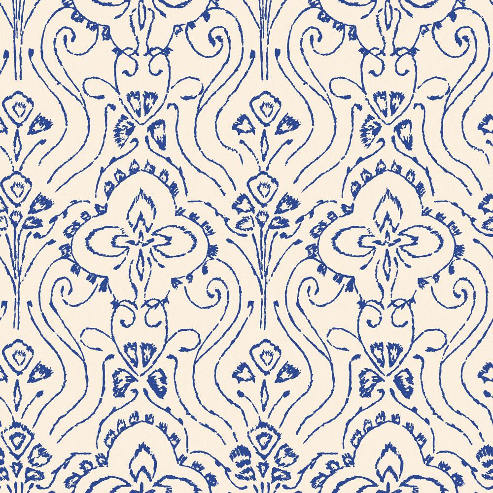 Tempaper Bali Wave Blue Peel and Stick Wallpaper, 28 sq. ft.