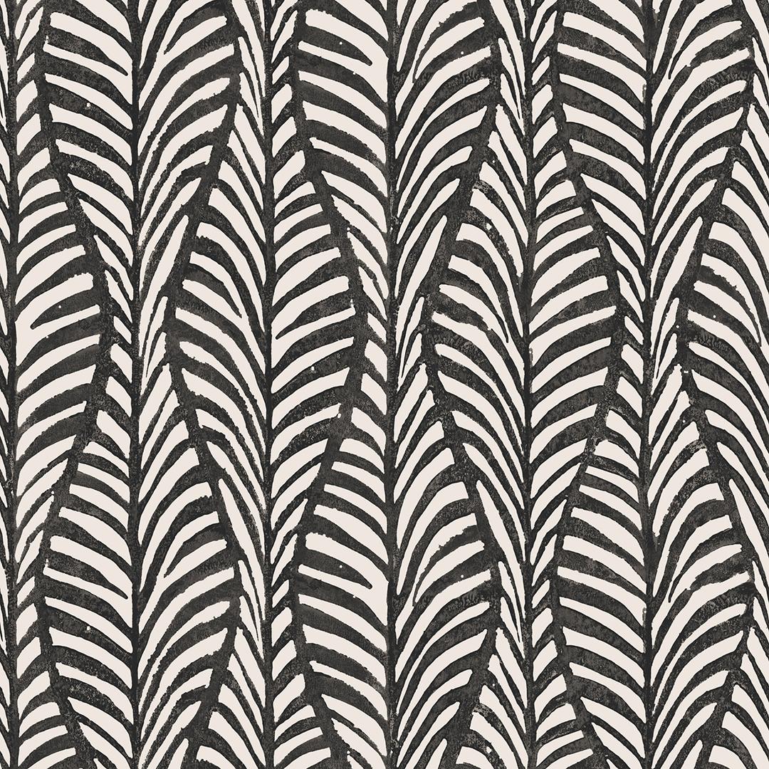 DecoratorsBest Leaves Black Peel and Stick Wallpaper, 28 sq. ft.