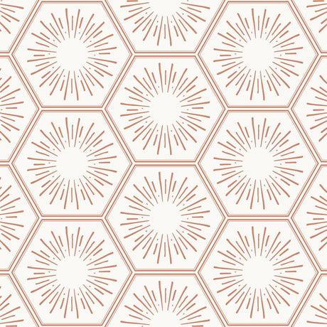 Tempaper Honeycomb Tile Bronze Peel and Stick Wallpaper, 28 sq. ft.