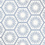 Tempaper Honeycomb Tile Metallic Blue Peel and Stick Wallpaper, 28 sq. ft.
