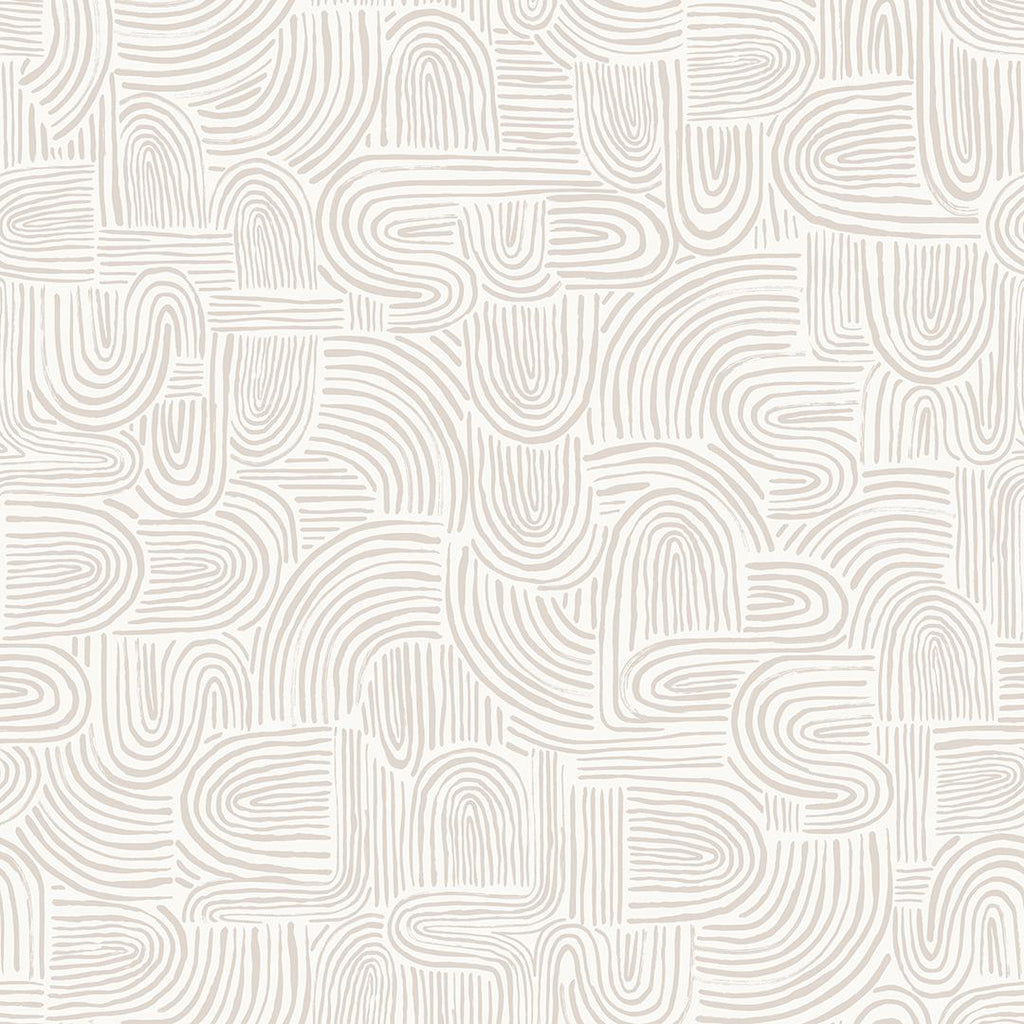 DecoratorsBest Waves Neutral Peel and Stick Wallpaper, 28 sq. ft.