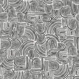 Tempaper Waves Black Peel and Stick Wallpaper, 28 sq. ft.