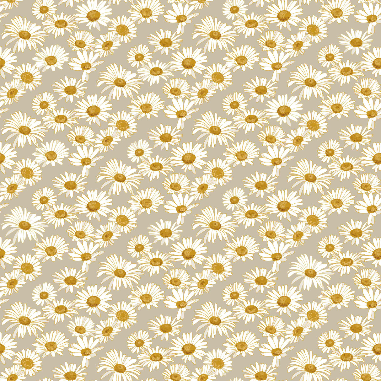Tempaper Retro Daisy by The Novogratz Yellow and Grey Peel and Stick Wallpaper, 28 sq. ft.