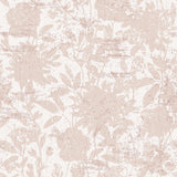 Tempaper Distressed Floral Pink Peel and Stick Wallpaper, 28 sq. ft.