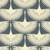Tempaper Cranes by Genevieve Gorder Blue Peel and Stick Wallpaper, 28 sq. ft.