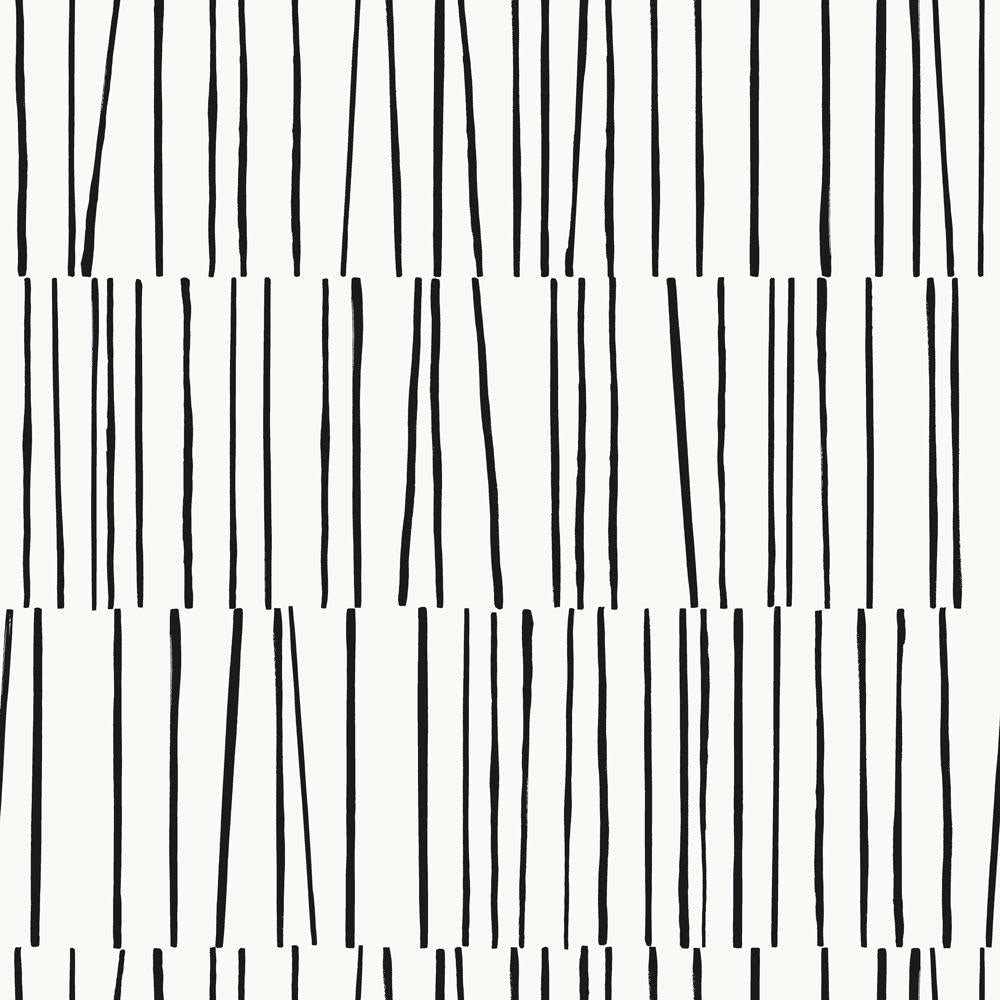 Tempaper Stripe Lines by Bobby Berk Domino Peel and Stick Wallpaper, 28 sq. ft.
