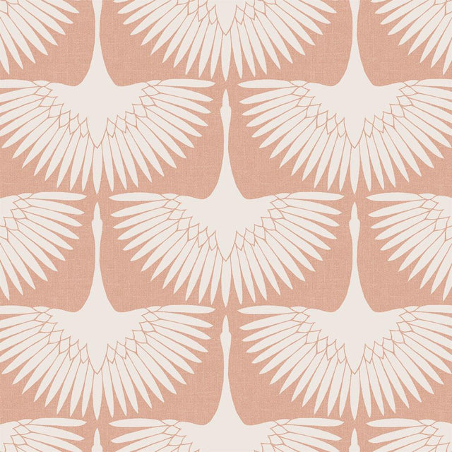 Tempaper Cranes by Genevieve Gorder Pink Peel and Stick Wallpaper, 28 sq. ft.