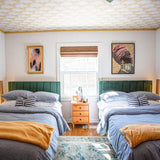 DecoratorsBest Cranes by Genevieve Gorder Golden Yellow Peel and Stick Wallpaper, 28 sq. ft.